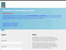Tablet Screenshot of e-warta.com.my